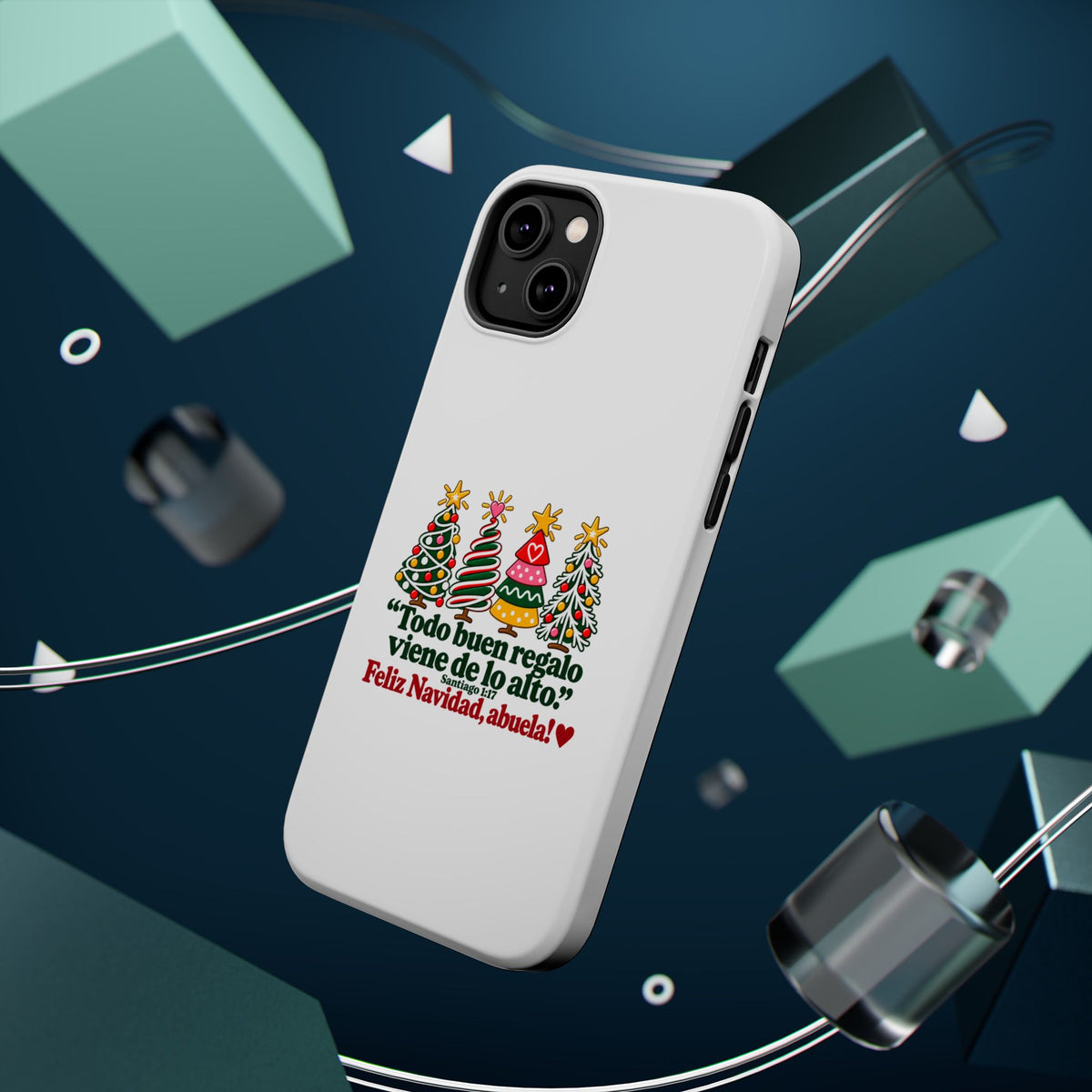 Christmas Grandma Phone Case — “Todo buen regalo viene de lo alto” Magnetic Impact-Resistant Case