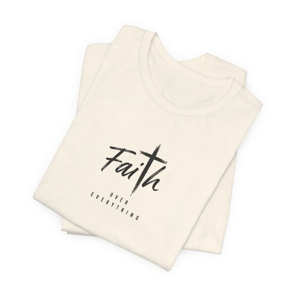 Faith Cross T‑Shirt — 'Our Father' Prayer Typography Tee