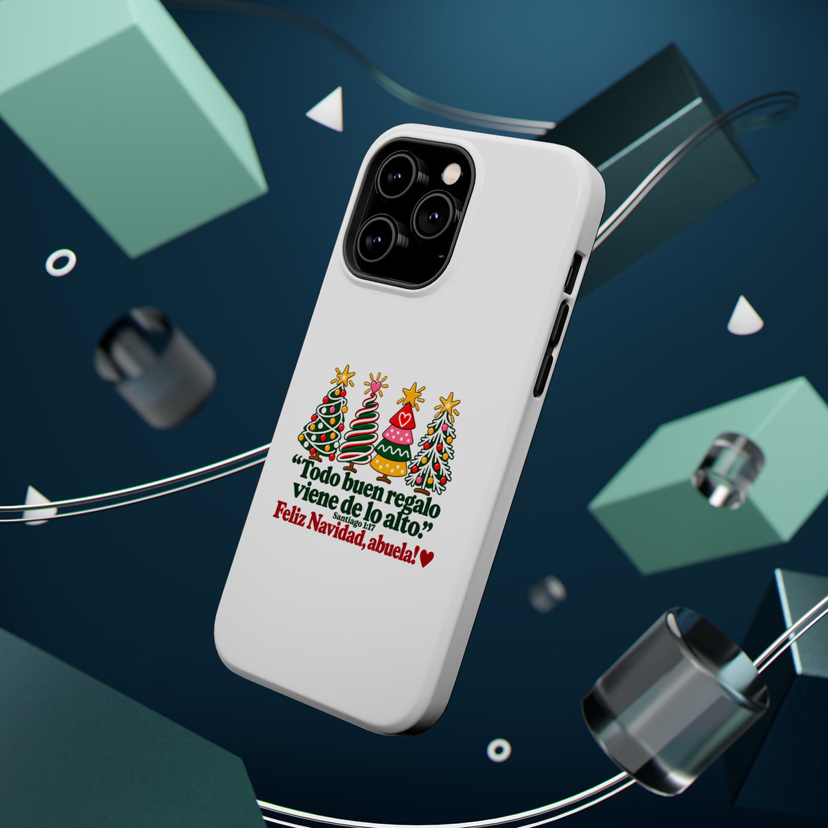 Christmas Grandma Phone Case — “Todo buen regalo viene de lo alto” Magnetic Impact-Resistant Case