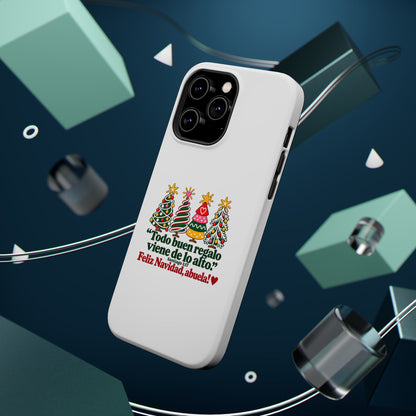 Christmas Grandma Phone Case — “Todo buen regalo viene de lo alto” Magnetic Impact-Resistant Case