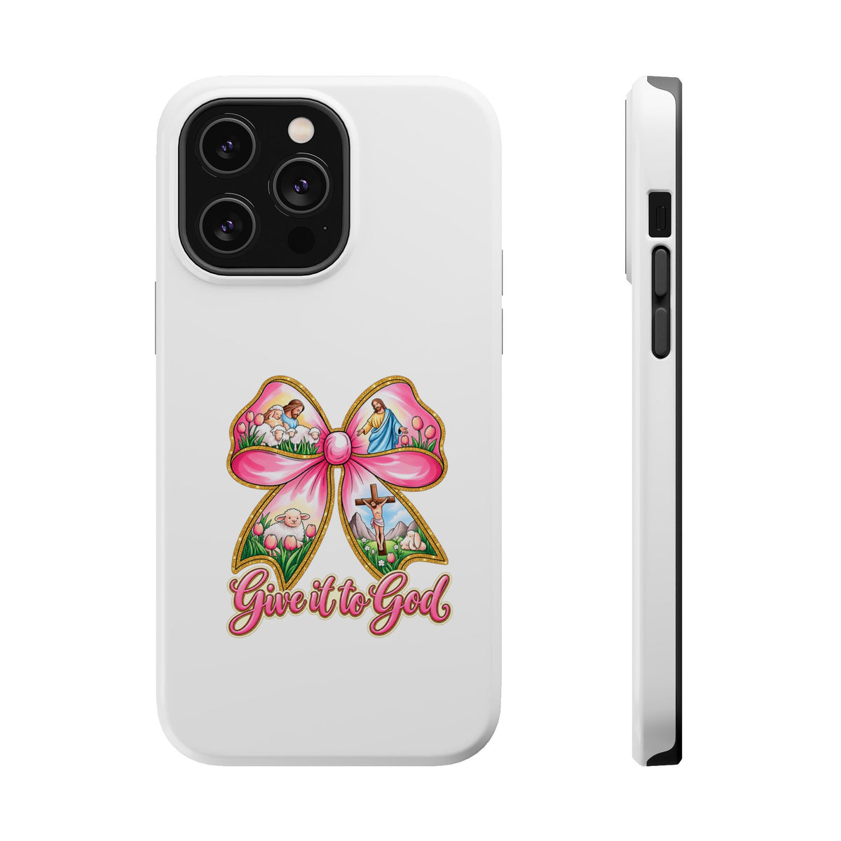 Give It to God Phone Case — Floral Bow Christian iPhone Cover