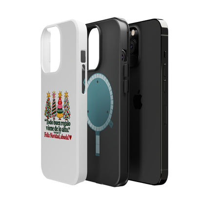 Christmas Grandma Phone Case — “Todo buen regalo viene de lo alto” Magnetic Impact-Resistant Case