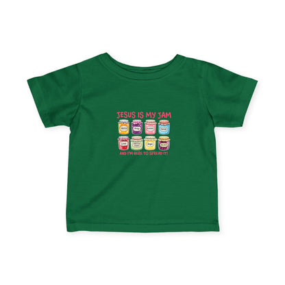 Infant Tee — "Jesus Is My Jam" Cute Christian Baby Shirt