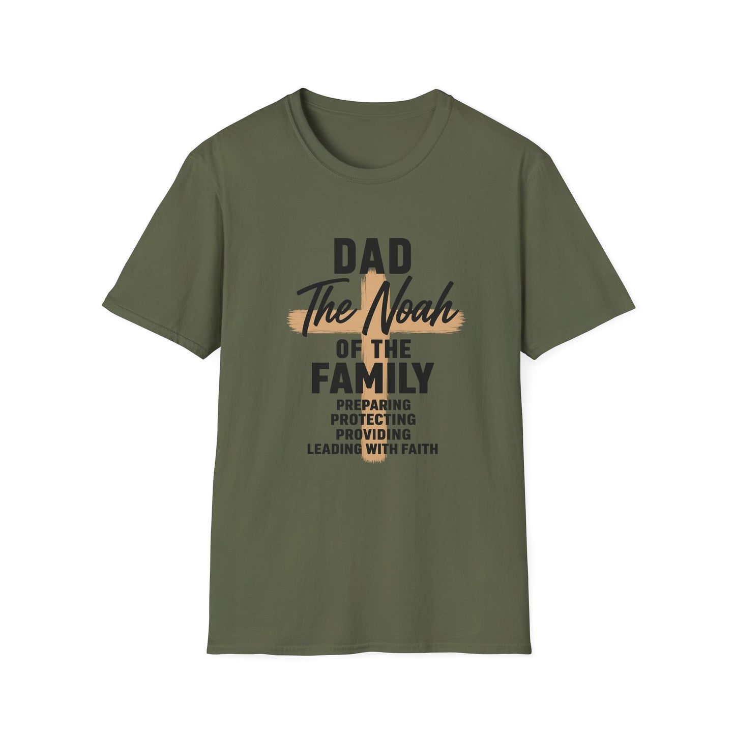 Dad The Noah of the Family T-Shirt — Christian Father Faith Shirt