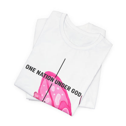 Created Butterfly T-Shirt — "One Nation Under God" Christian Inspirational Tee
