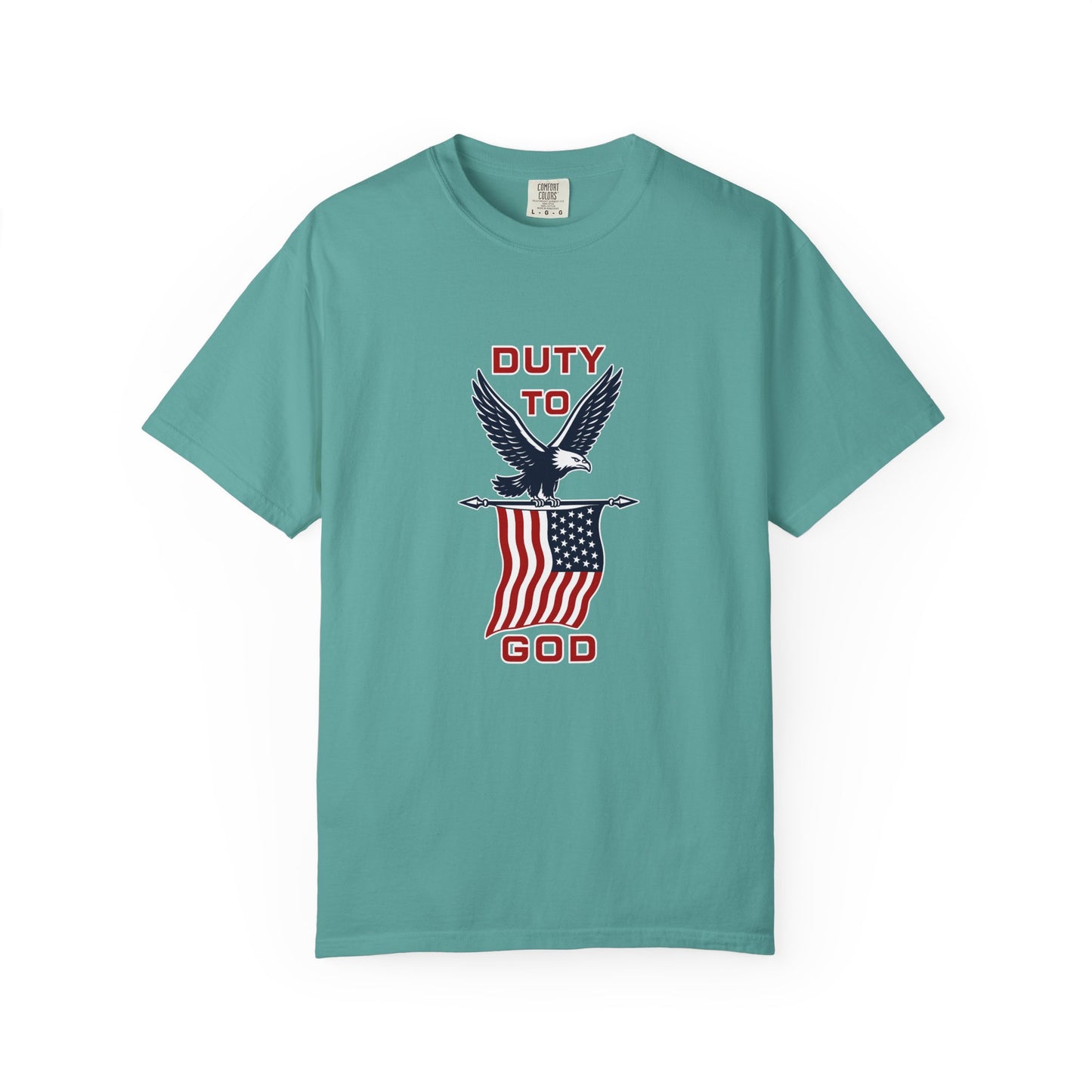 Duty to God Eagle American Flag T-Shirt