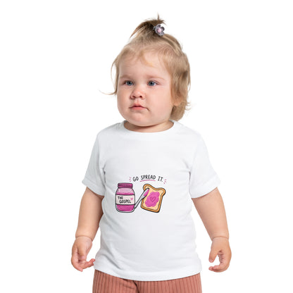 Baby T-Shirt — 'Go Spread It' Gospel Toast & 'Made for a Purpose' Rainbow Christian Tee