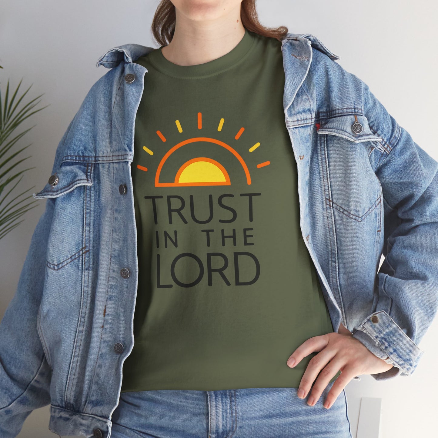 Trust in the Lord T-Shirt — Christian Sunrise Faith Tee