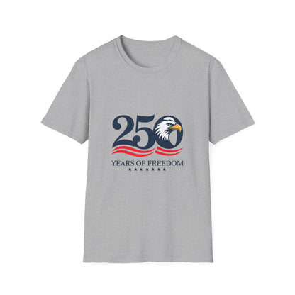 250 Years of Freedom T-Shirt — Patriotic Eagle Independence Day Tee