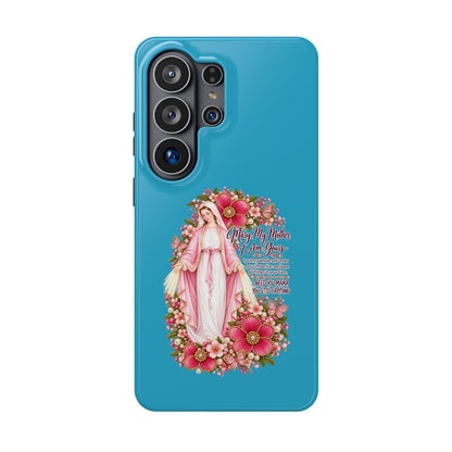 Religious Floral Phone Case — 'Blessed Virgin' Magnetic Impact-Resistant Case