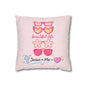Beautiful Life Pink Pillowcase — "Beautiful Life" Sunglasses Design with "Jesus + Me" Accent
