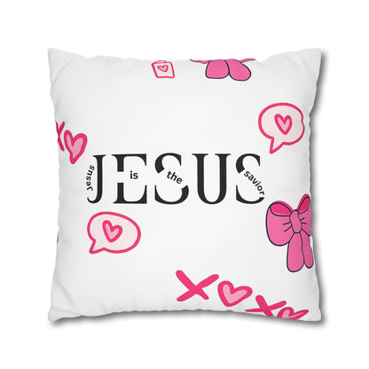 Created With A Purpose Square Pillowcase – Christian Inspirational Decorative Pillow
