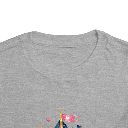 Toddler Tee - 'Jesus is my Captain' Nautical Sailboat Christian Shirt