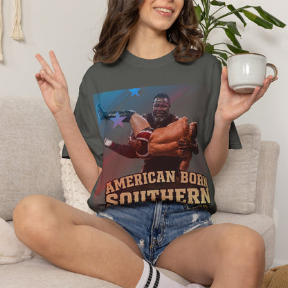 Southern Born T-Shirt — "American Born Southern by the Grace of God" Graphic Tee