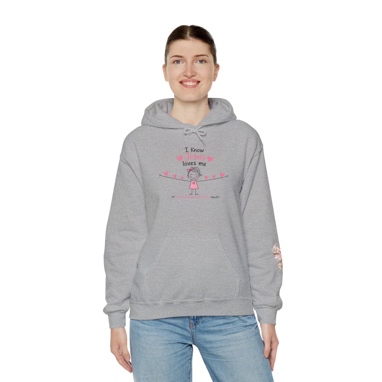 Christian Hoodie — "Be Still and Know" Inspirational Girls' Faith Sweatshirt