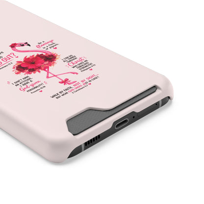Flamingo 'Stand Out' Phone Card Case — Slim Wallet iPhone Case