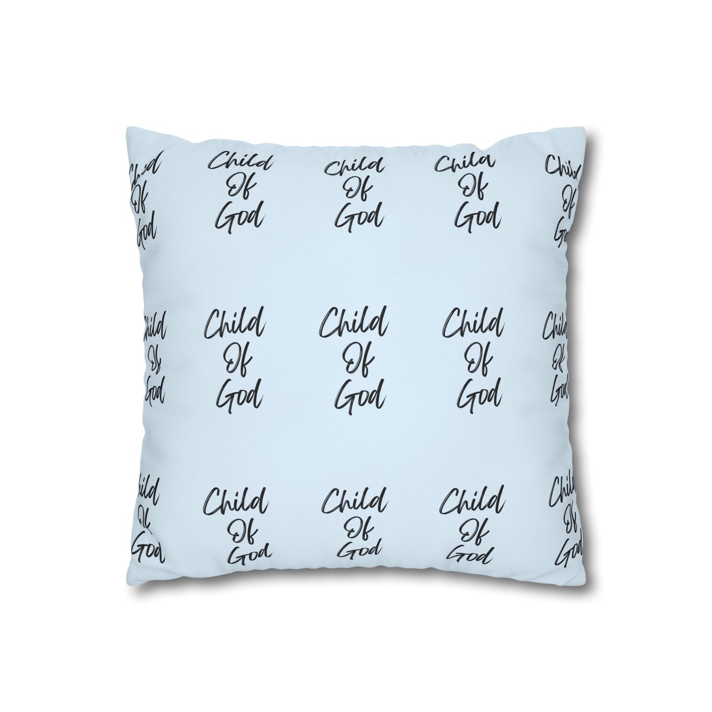 American Flag Throw Pillowcase – Patriotic "God Bless" Canvas Square Pillow Cover