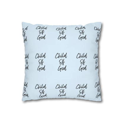 American Flag Throw Pillowcase – Patriotic "God Bless" Canvas Square Pillow Cover