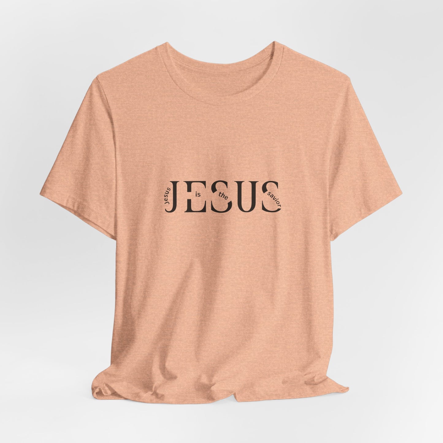 Jesus Minimalist Tee — Distressed Script Christian T-Shirt