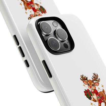 Christmas Reindeer Phone Case — “Sweet granddaughter you’re an answered prayer” Holiday Phone Cover