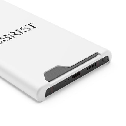 Christian Phone Card Case — Minimal 'CHRIST' Text Wallet Phone Case