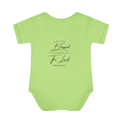 Baby Bodysuit – "My First 4th of July" Patriotic Infant Onesie