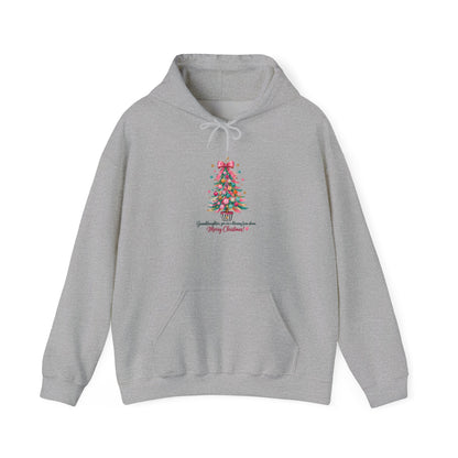 Christmas Tree Hoodie — 'Something evergreen, always close to me. Merry Christmas' Holiday Sweatshirt