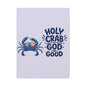Patriotic Crab Canvas — "Holy Crab God Is Good" Wall Art