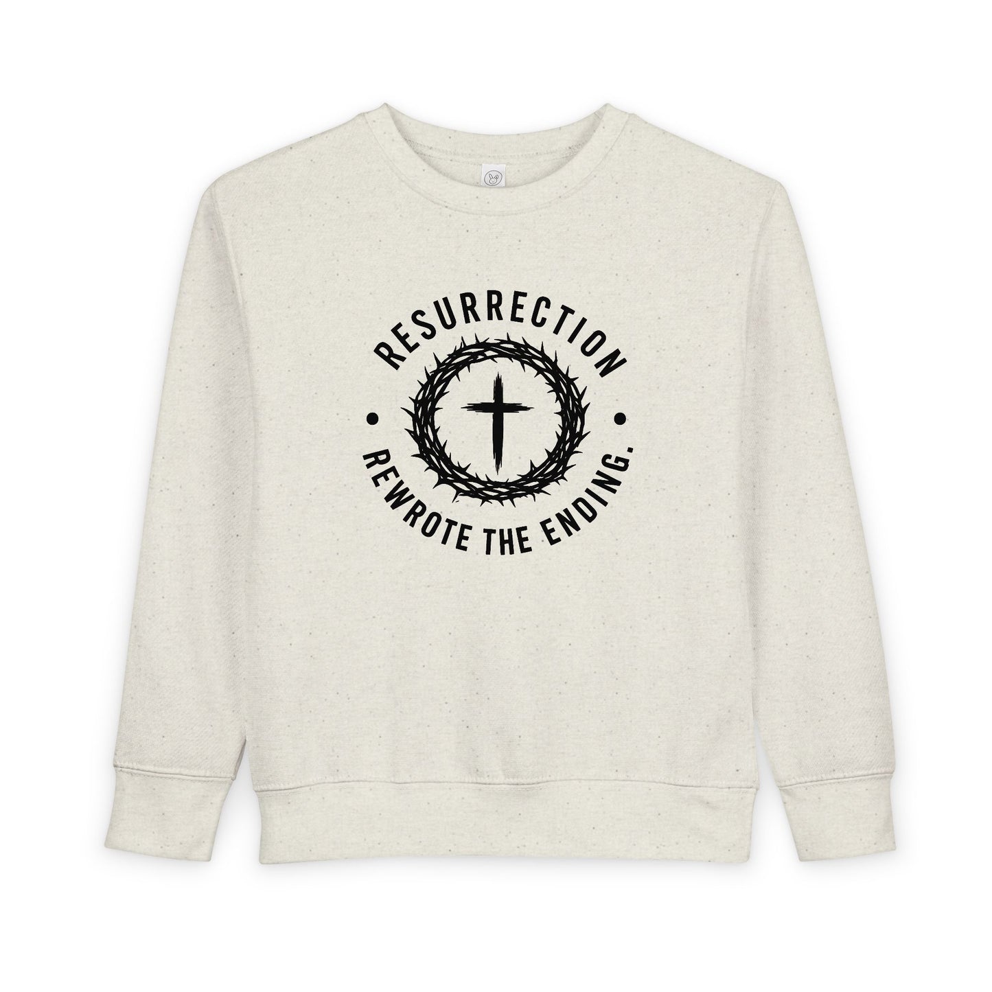 Resurrection Cross Toddler Sweatshirt — Religious Easter Kids Pullover