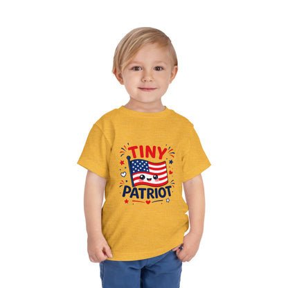Tiny Patriot Toddler Tee – Cute American Flag 4th of July Shirt