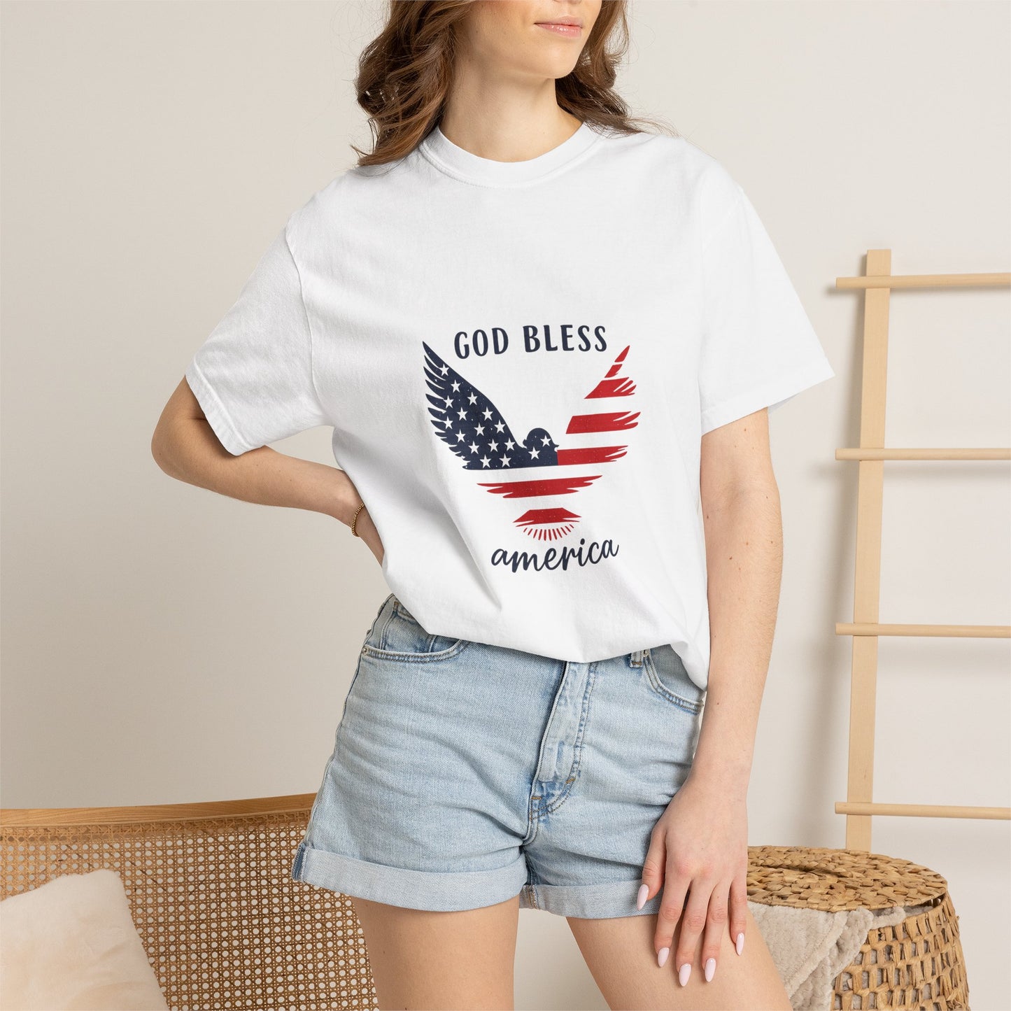 God Bless America Eagle T-Shirt — Patriotic USA Flag Tee