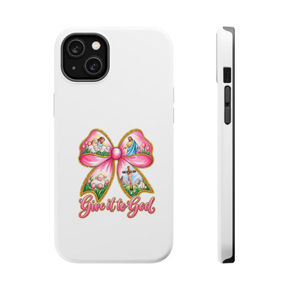 Give It to God Phone Case — Floral Bow Christian iPhone Cover