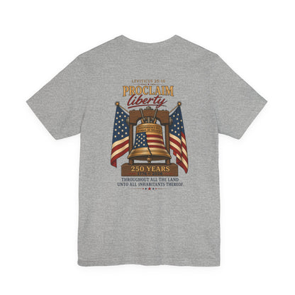 Leviticus 25:10 Tee – Minimalist Bible Verse Christian T-Shirt