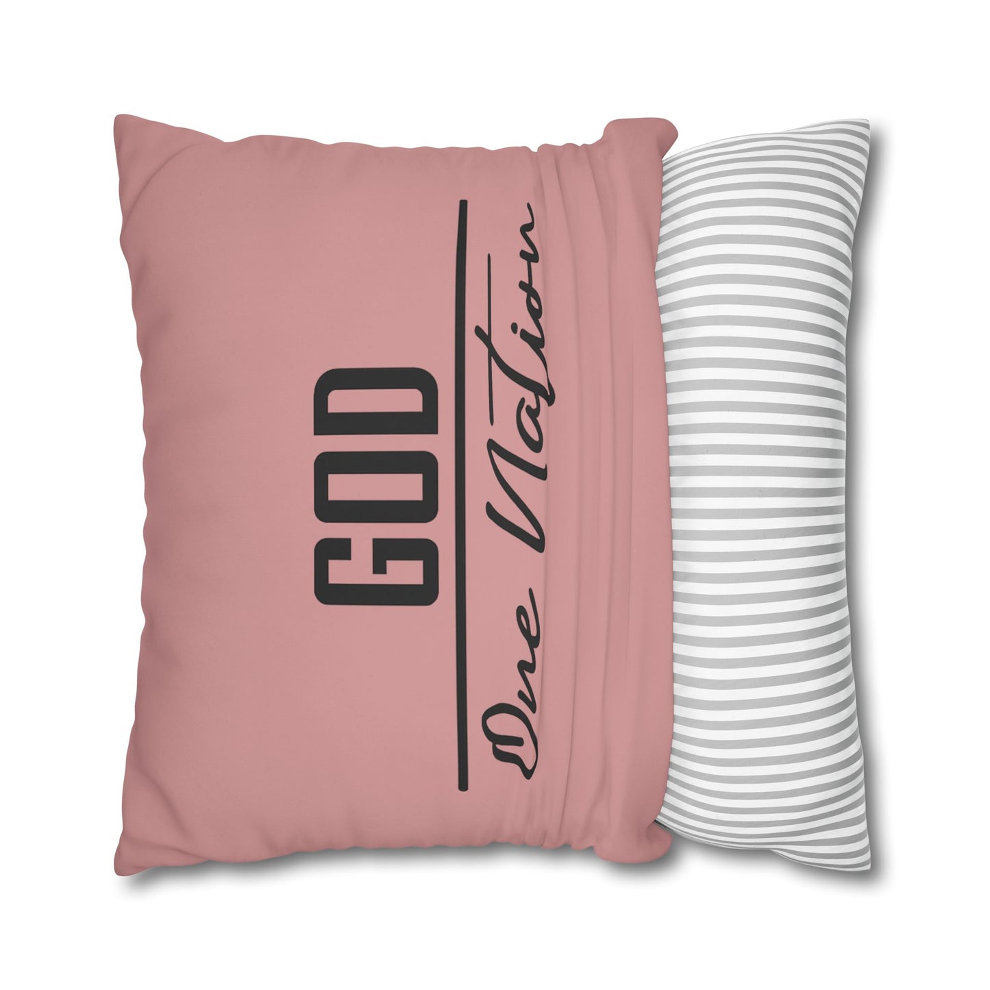 CREATED WITH A PURPOSE & GOD UNDER ONE NATION Canvas Pillowcase
