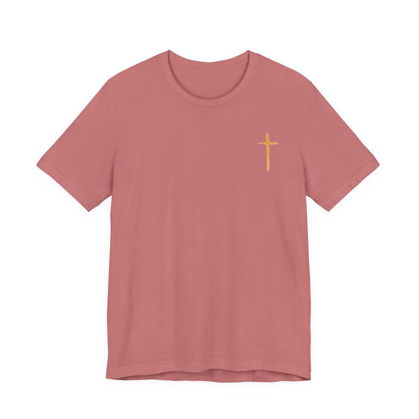 Christian Cross T-Shirt — "Do Not Be Deceived, Bad Company Ruins Good Morals" (1 Corinthians 15:33)