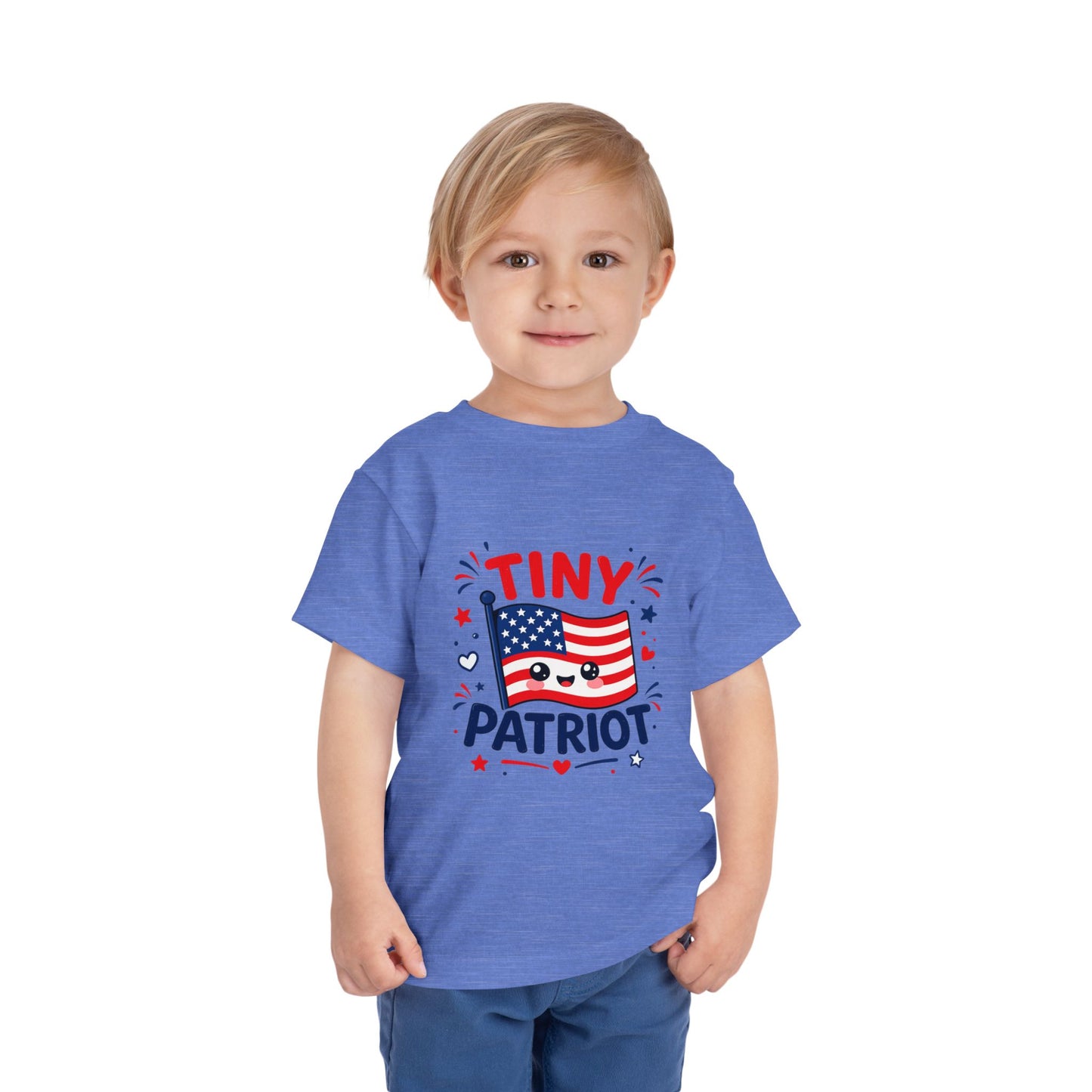Tiny Patriot Toddler Tee – Cute American Flag 4th of July Shirt