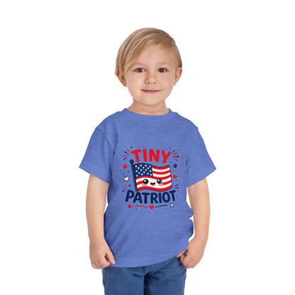 Tiny Patriot Toddler Tee – Cute American Flag 4th of July Shirt