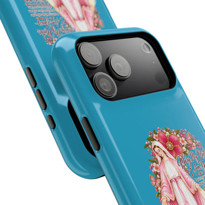 Religious Floral Phone Case — 'Blessed Virgin' Magnetic Impact-Resistant Case