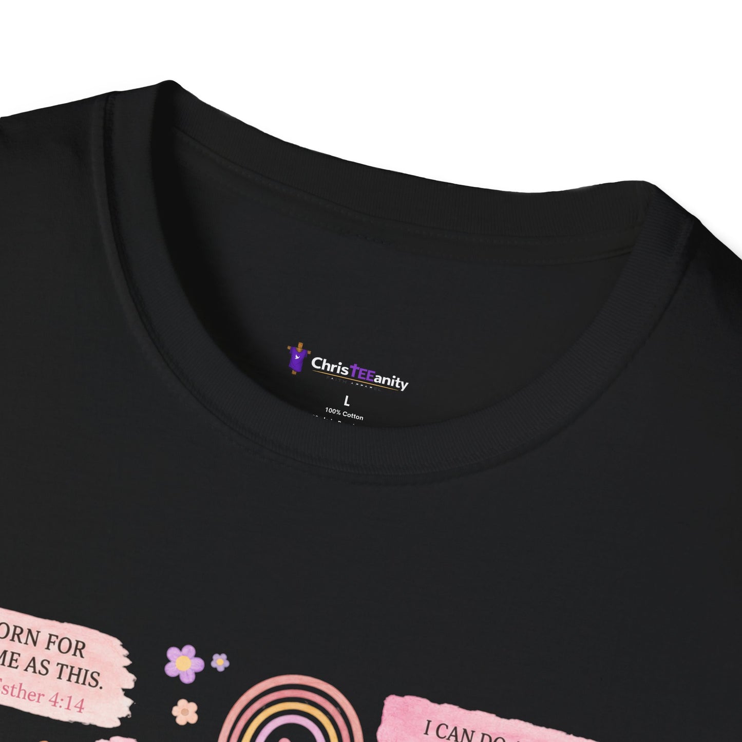 Christian Inspirational T-Shirt — “I am a child of God” Pink Scripture Tee