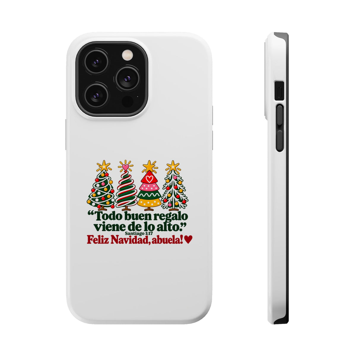Christmas Grandma Phone Case — “Todo buen regalo viene de lo alto” Magnetic Impact-Resistant Case
