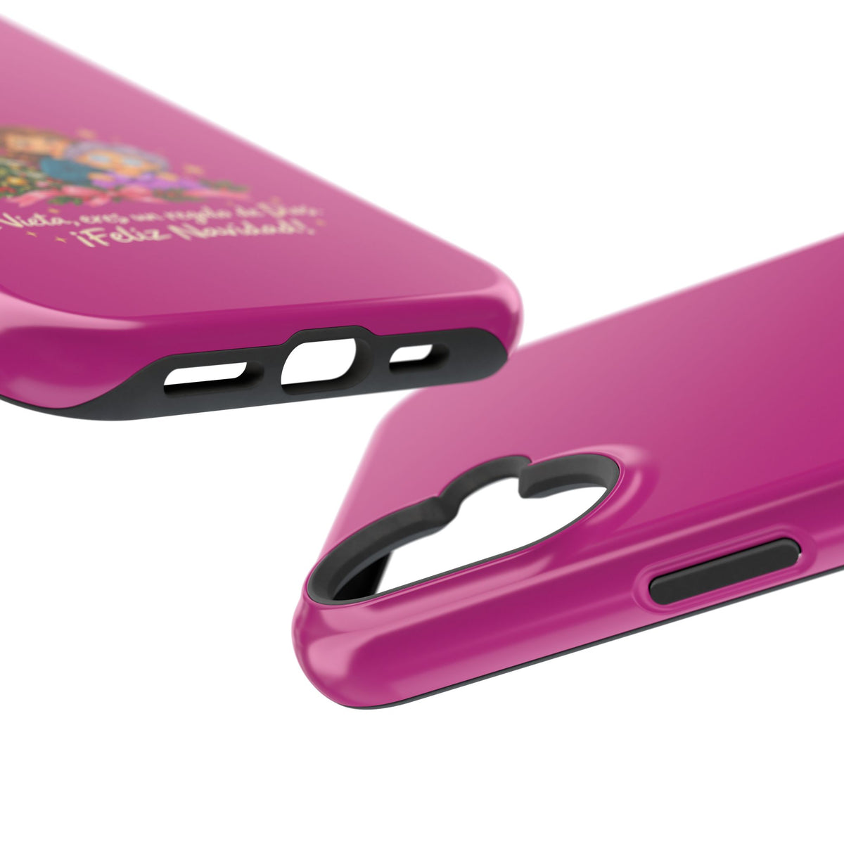 Magenta Christmas Grandma Phone Case — "Abuela, eres un regalo de Dios. ¡Feliz Navidad!" Magnetic Impact-Resistant