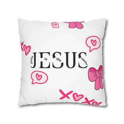Created With A Purpose Square Pillowcase – Christian Inspirational Decorative Pillow