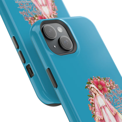 Religious Floral Phone Case — 'Blessed Virgin' Magnetic Impact-Resistant Case