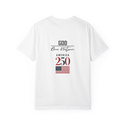 Patriotic Fathers Are Like Noah T-Shirt — "They Build Before the Storm Comes" (America 250)