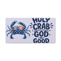 Patriotic Crab Canvas — "Holy Crab God Is Good" Wall Art