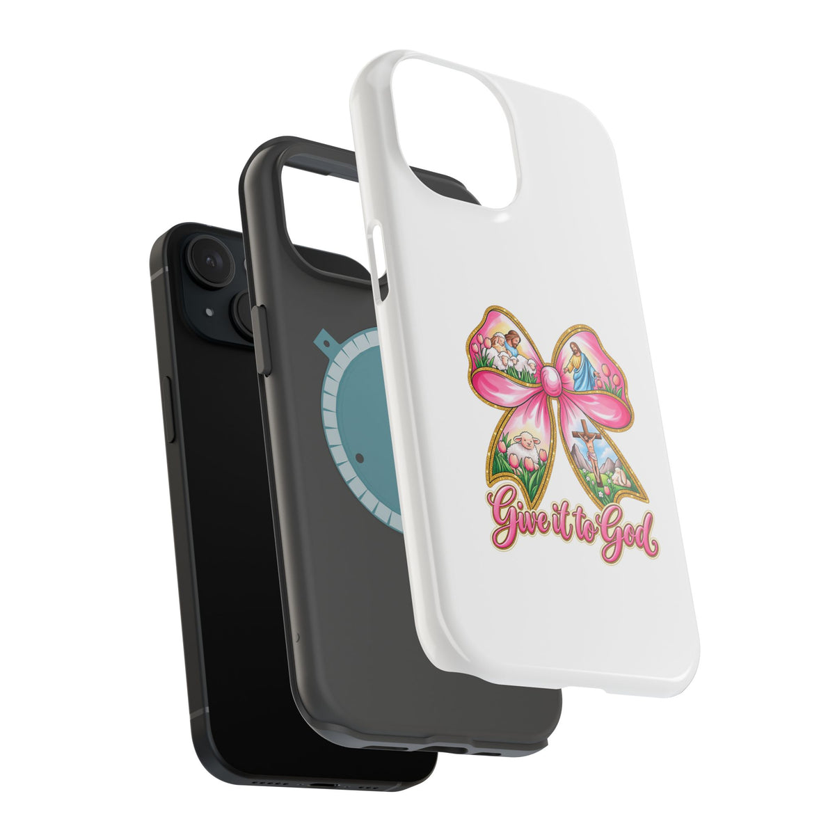 Give It to God Phone Case — Floral Bow Christian iPhone Cover