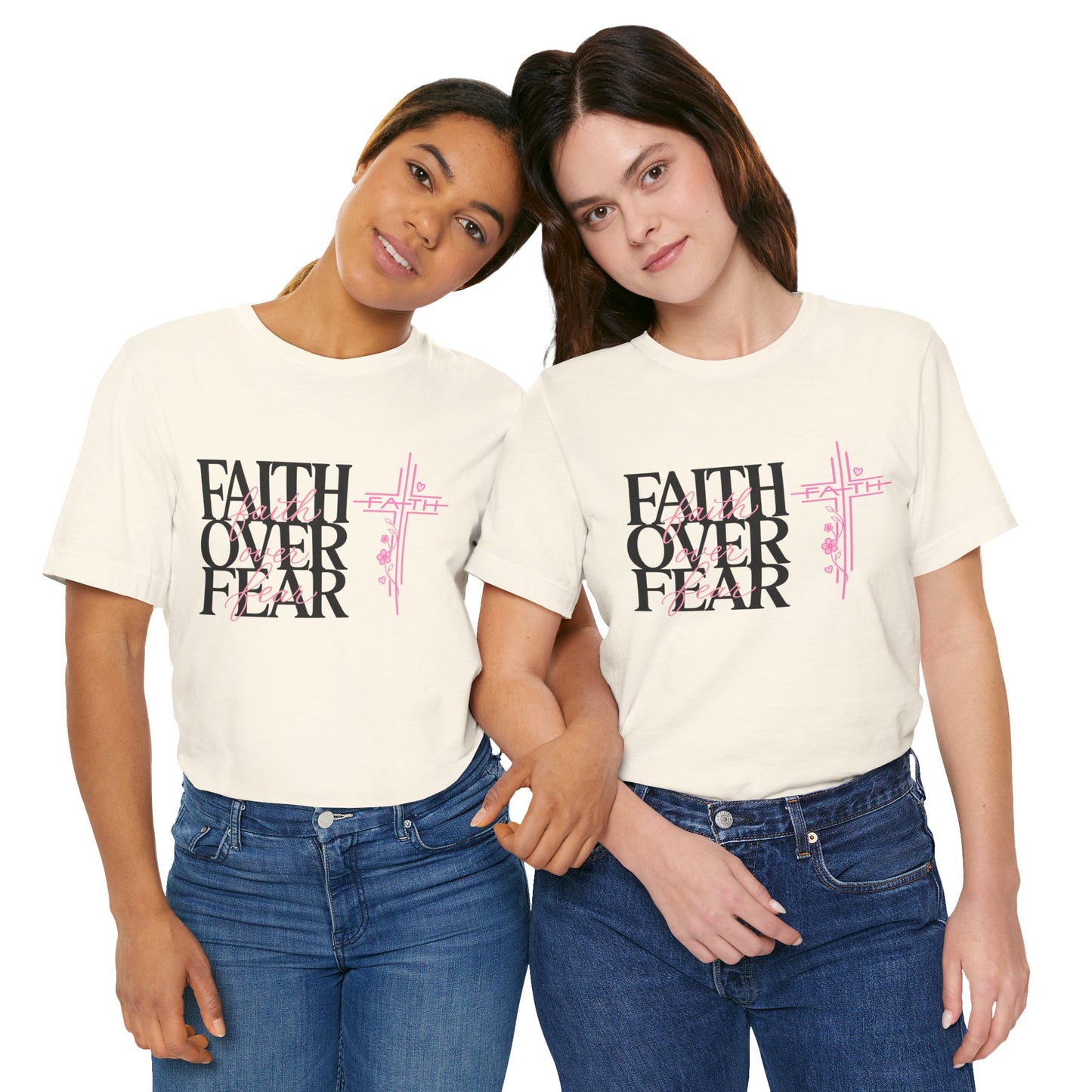 Faith Over Fear T-Shirt — Inspirational Christian Graphic Tee