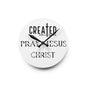 Created with a Purpose Acrylic Wall Clock — 'Praised Jesus Christ' Inspirational Home Decor