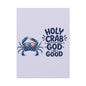 Patriotic Crab Canvas — "Holy Crab God Is Good" Wall Art
