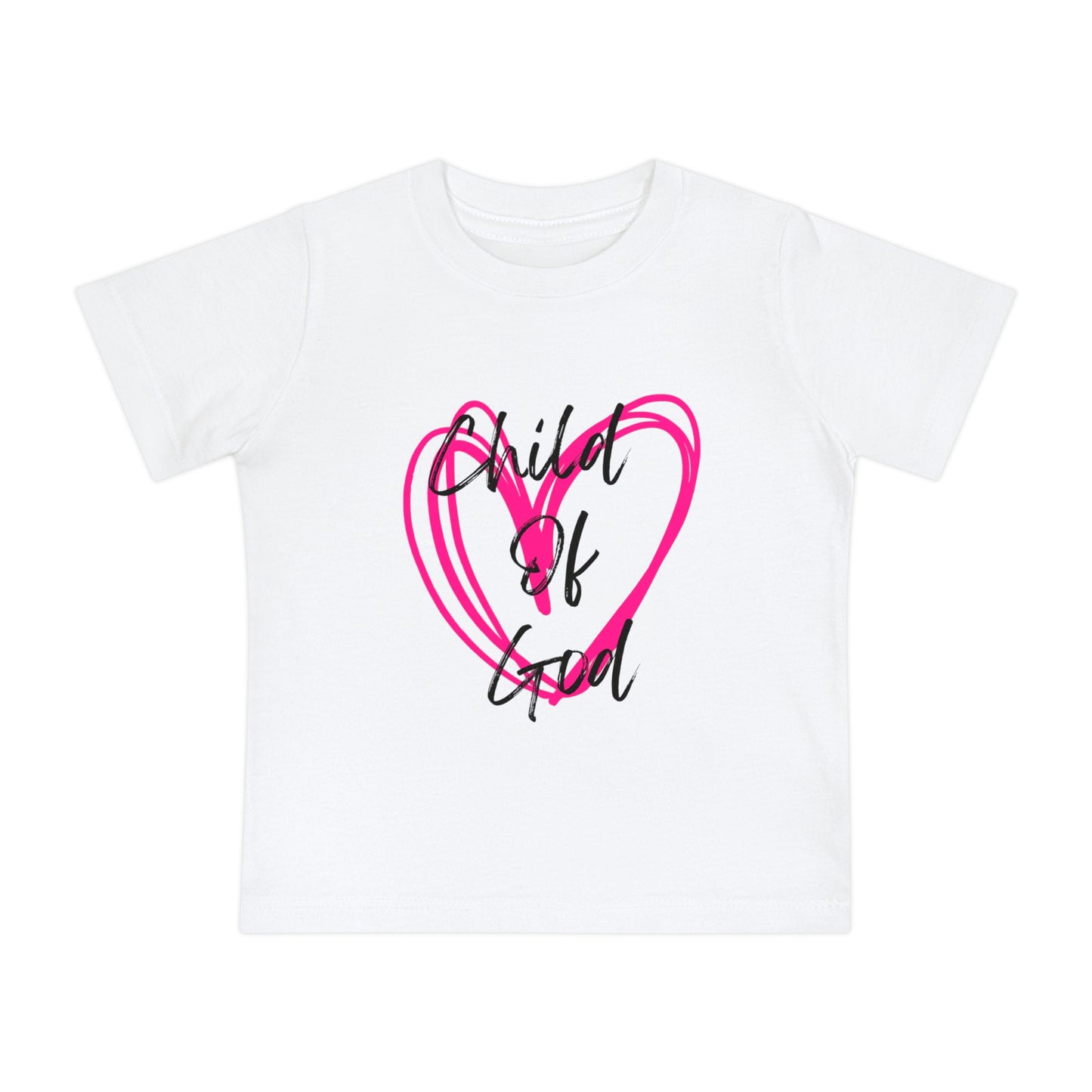 Baby T-Shirt | "Child of God" Heart Front & "Made for a Purpose" Rainbow Back — Christian Infant Tee
